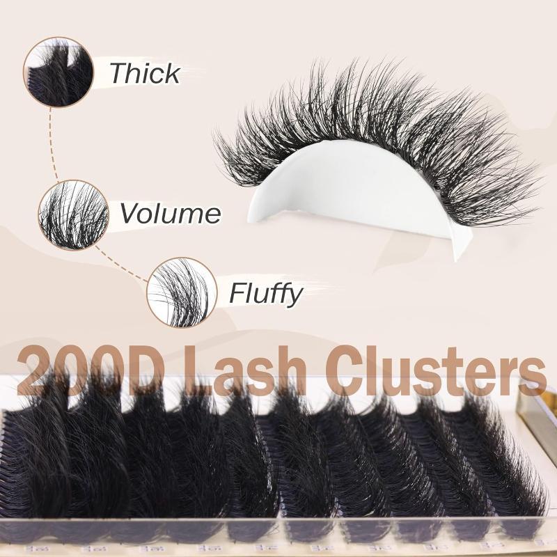 Eyelash Extension Individual - Neue Flauschige Dicke Wimpernbüschel DIY Wimpernverlängerung