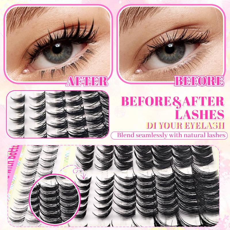Eyelash Extension Individual - 1 Box Cluster-Wimpernverlängerung 10-16mm Mix Flauschige