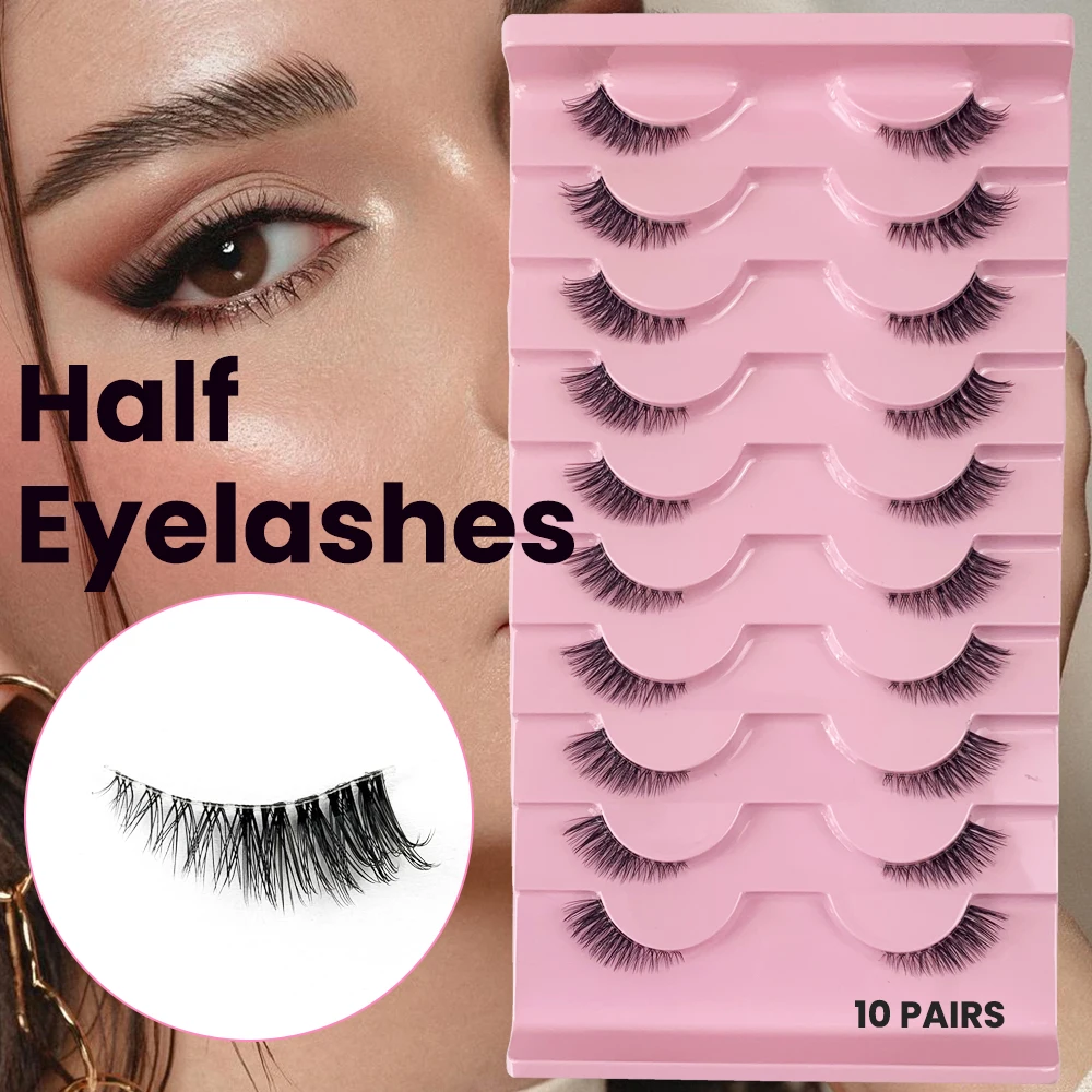 Eyelash Extension Medium - AMSDCN 10 Paar 3D-Synthetik-Nerzwimpern, hochwertige Extension