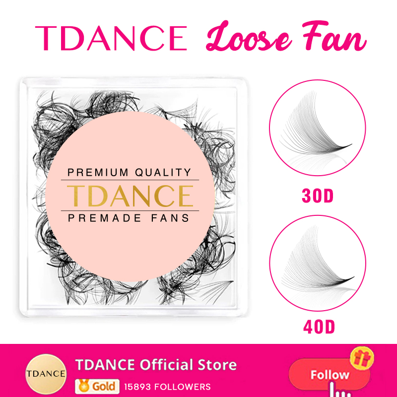 Eyelash Extension Medium - TDANCE 30D/40D Lose Fächer Spitze Basis