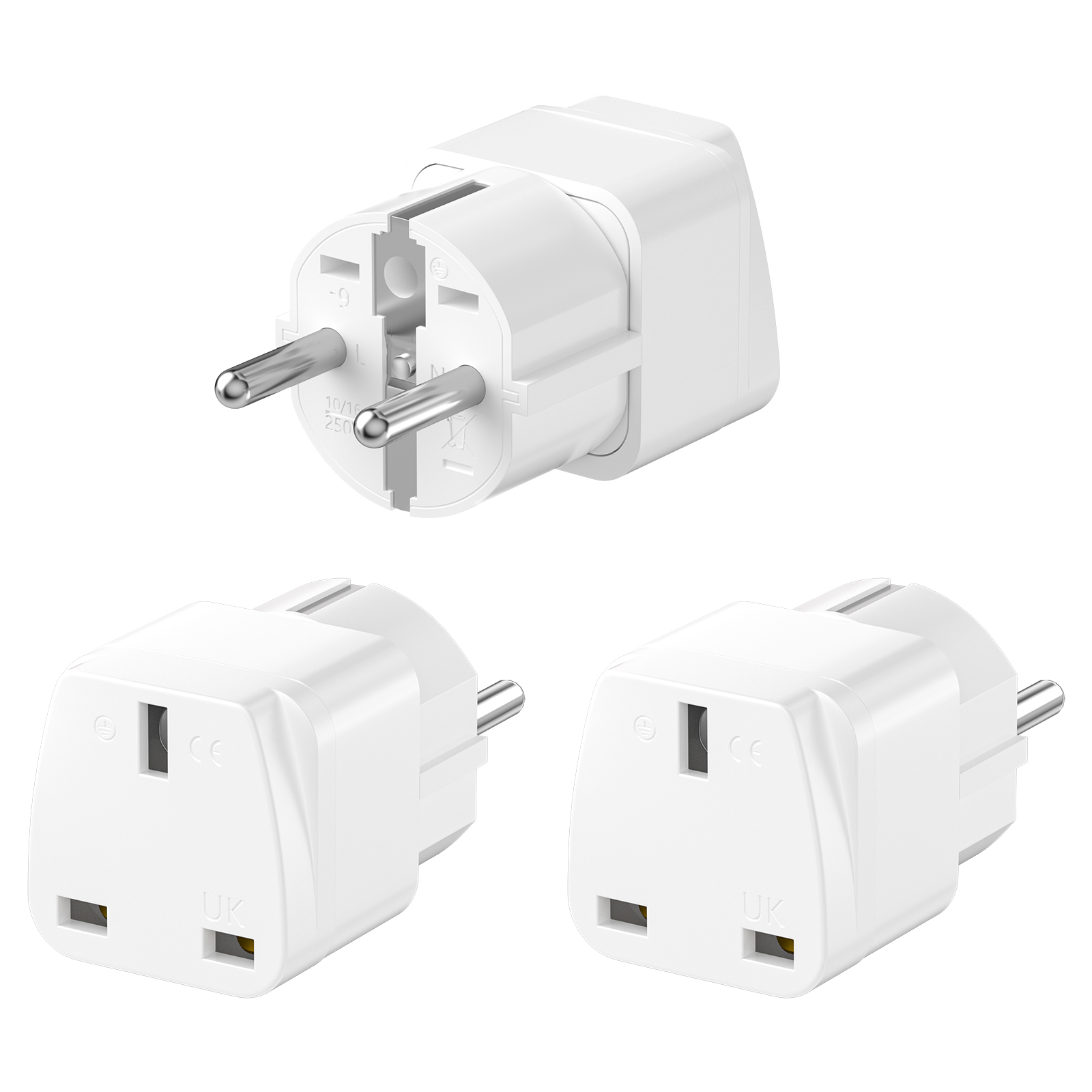 Eyelash Extension Uk - 3PCS UK zu EU Stecker Adapter