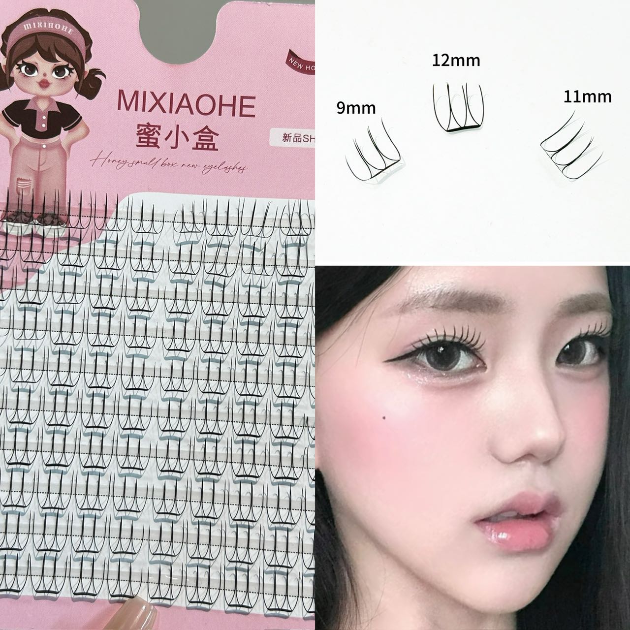 Eyelash Extension Natural - Mixiaohe Make-up Artist Koreanische Wimpern mit