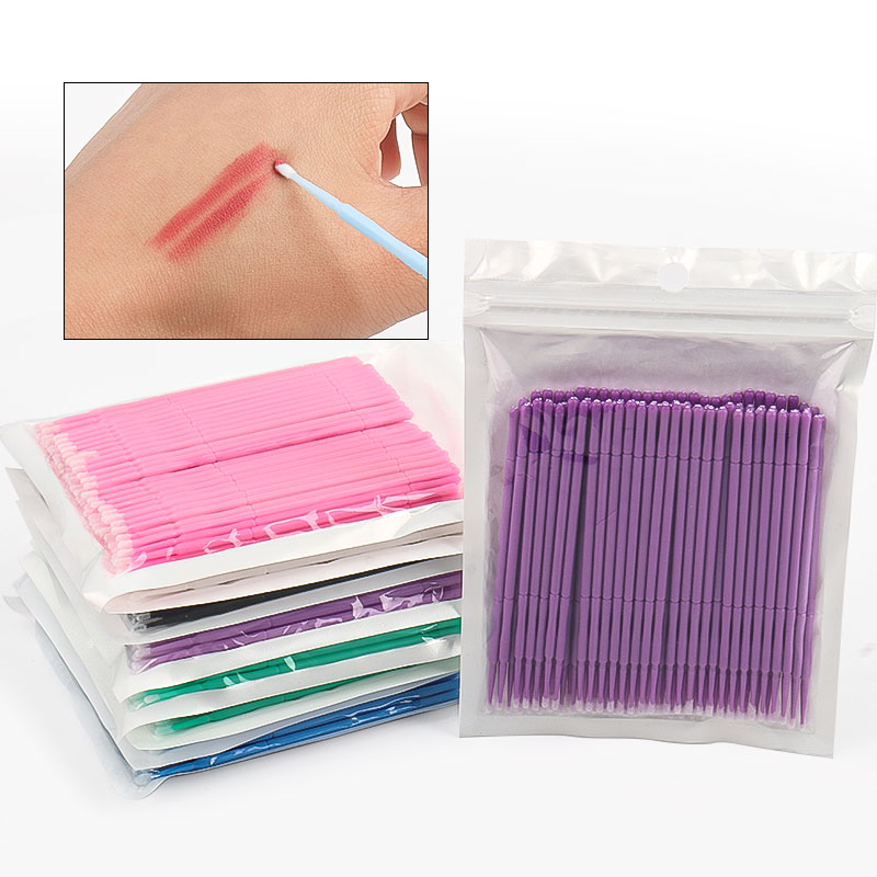 Eyelash Extension Glue - 100 Teile/beutel Bambus Wimpern Verlängerung Reinigung
