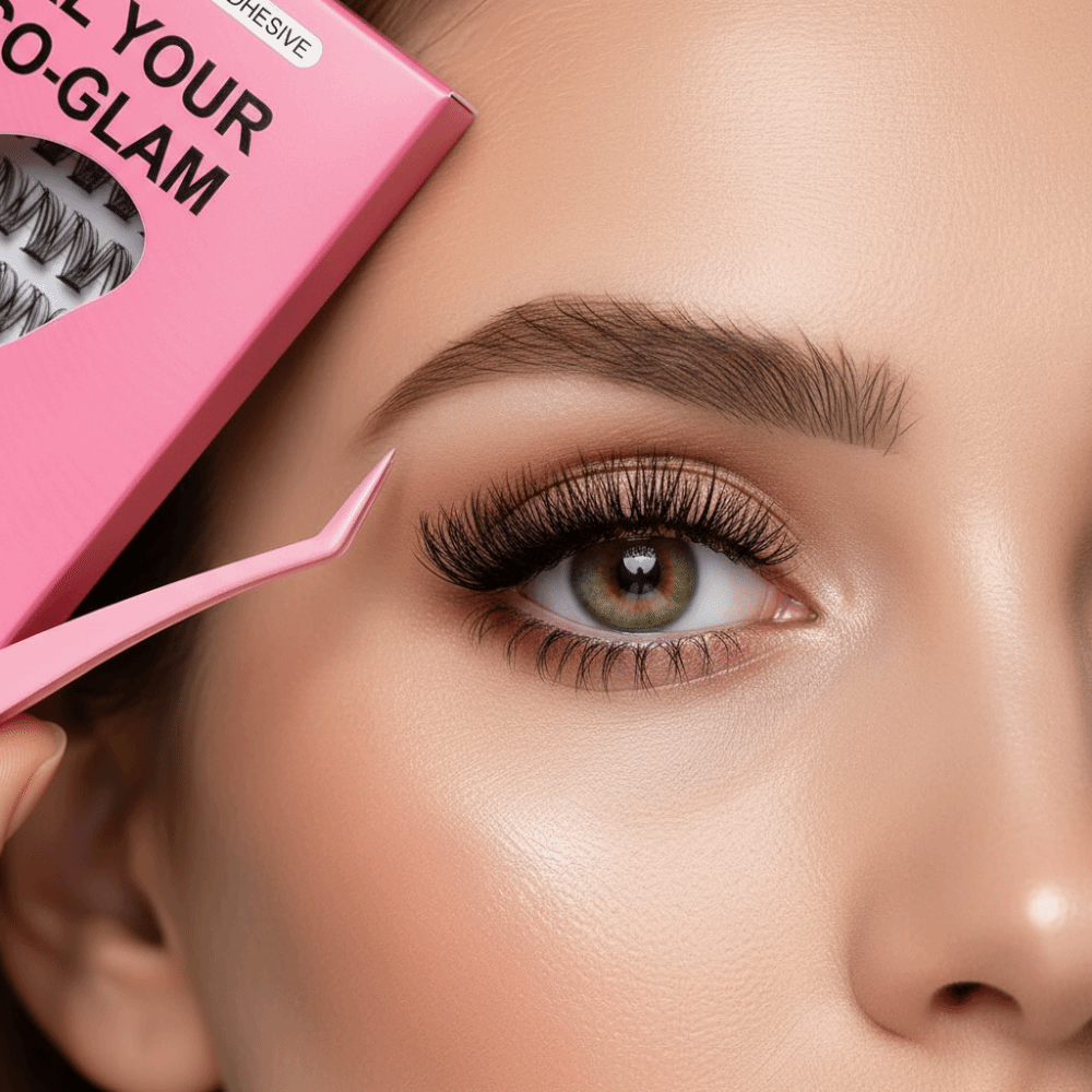 Eyelash Extension Glue - Natürlich Aussehende DIY Wimpernverlängerungs-Set Flauschige Selbstklebende