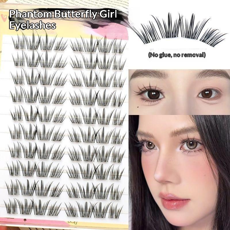 Eyelash Extension Glue - DIY Natürliche Feder-Wimpern, Klebefreie Segmentierte Einzelwimpern,