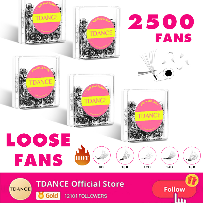 Eyelash Extension Medium - TDANCE 2500 Fans Spitze Basis Lose