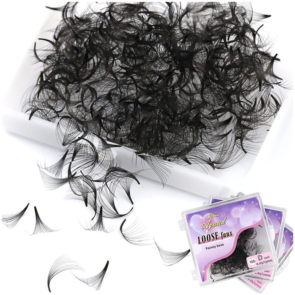 Eyelash Extension Medium - AGUUD 500 Fans Lose Fächerwimpern Wimpernverlängerung