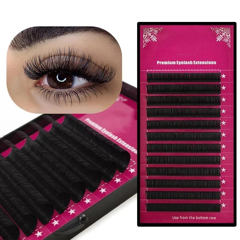 Eyelash Extension Individual - 【M】Wimpernverlängerung, Einzelwimpern in verschiedenen Größen, Nerzwimpern,