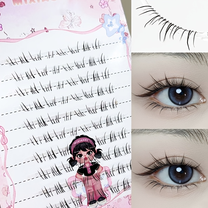 Eyelash Extension Natural - Mixiaohe Starry Manga Untere Wimpern mit