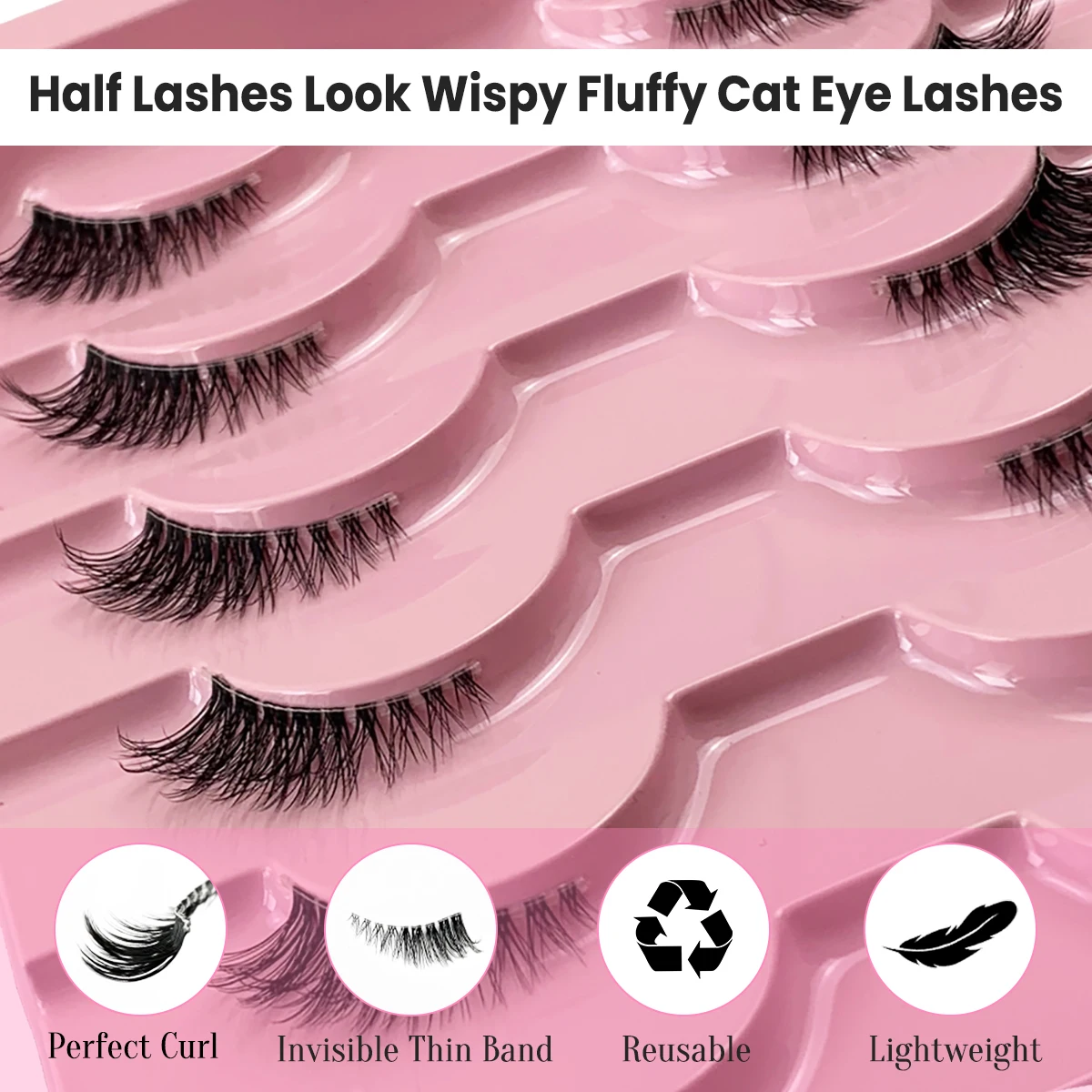 AMSDCN 10 Paar 3D-Synthetik-Ne – Eyelash Extension Medium Bewertung und Preis