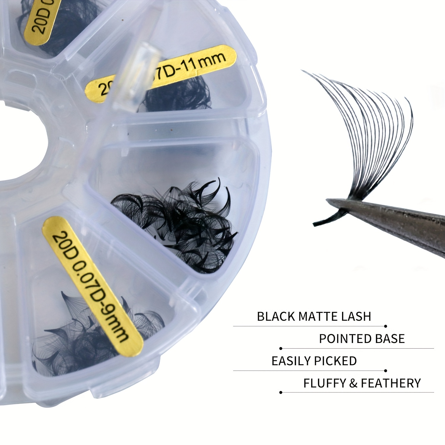 Sackvis 480 Fächer, lose 8–15  – Eyelash Extension Medium Bewertung und Preis