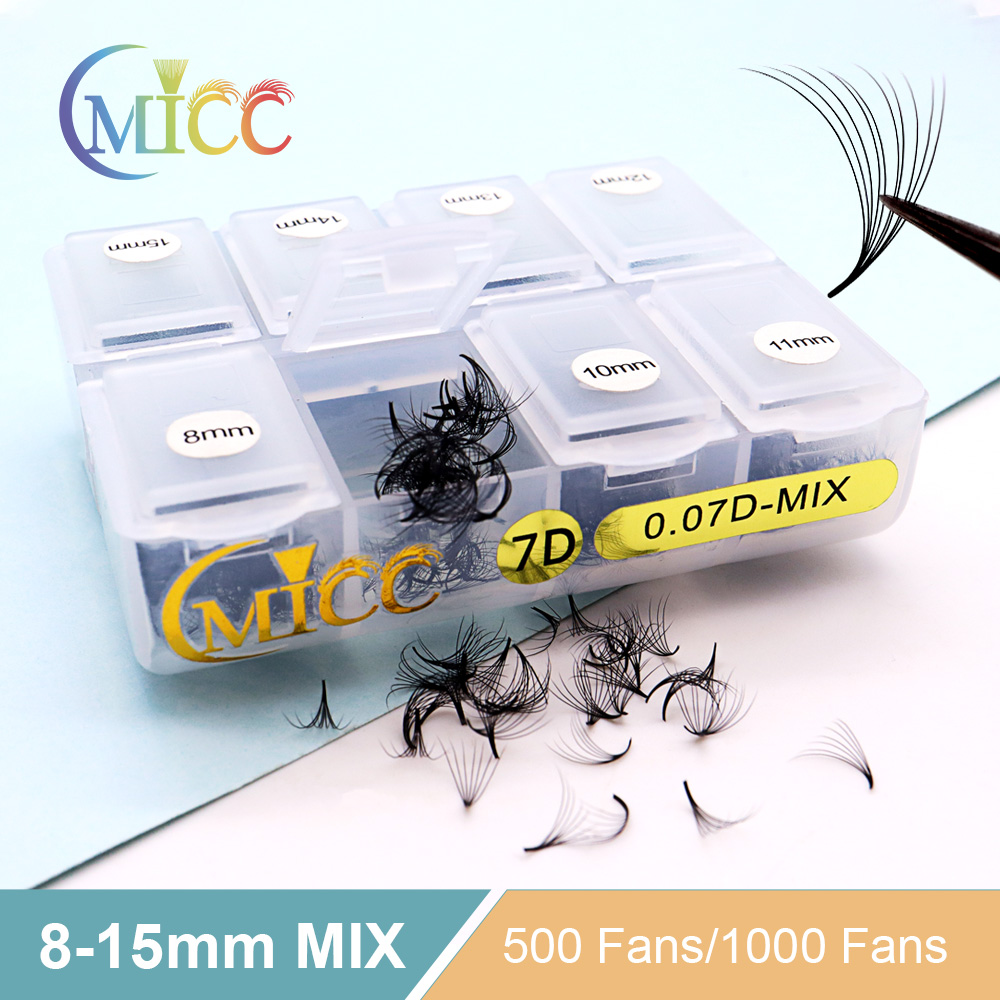 Cmicc 500/1000 Fächer, gemisch – Eyelash Extension Medium Bewertung und Preis