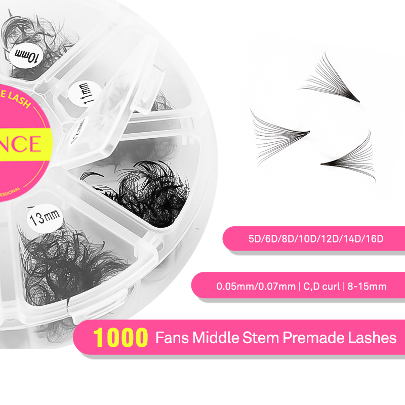 TDANCE 1000-Fächer, lose Fäche – Eyelash Extension Medium Bewertung und Preis