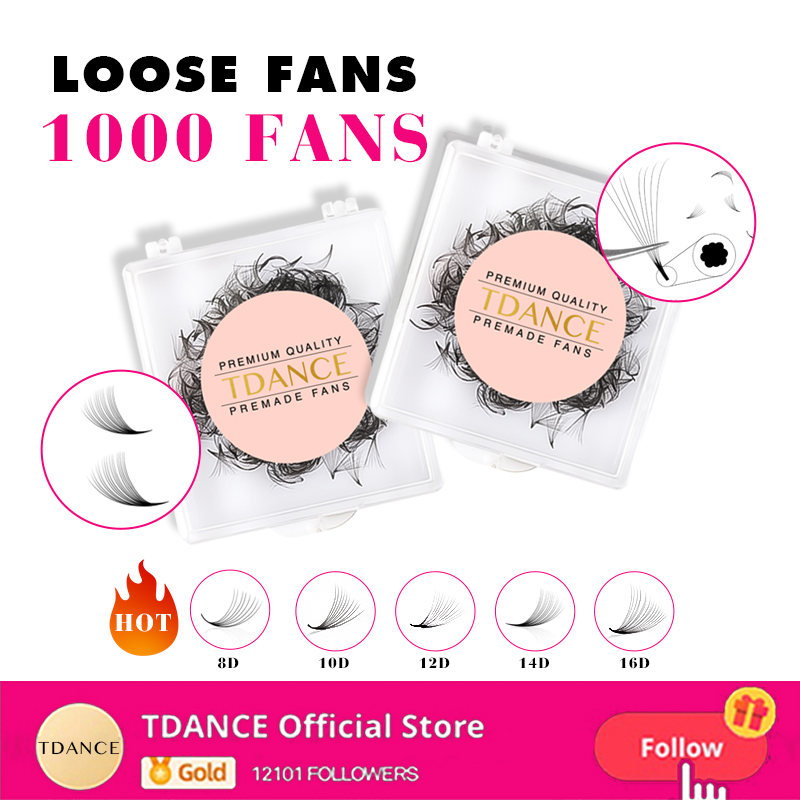 TDANCE 1000 Fächer, lose Fäche – Eyelash Extension Medium Bewertung und Preis